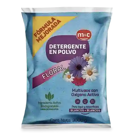 M&C Detergente Polvo Multiusos Floral