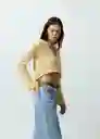 Blusa Tejido Mujer Amarillo Venecia Talla M Naf Naf
