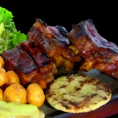 Costillas de cerdo ahumadas bbq