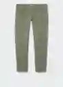 Pantalón Ibiza Khaki Talla 40 Hombre Mango