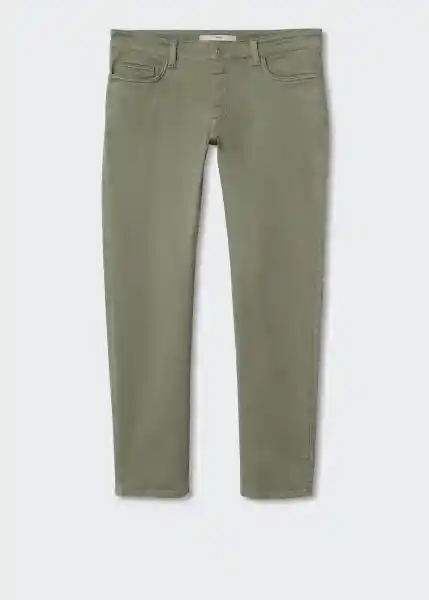 Pantalón Ibiza Khaki Talla 40 Hombre Mango