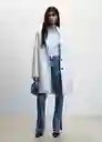 Abrigo Cubito Gris Claro Vigoré Talla 18 Mujer Mango