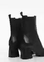 Botines Bandy Negro Talla 36 Mujer Mango