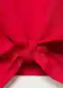 Top Creta Rojo Talla M Mujer Mango