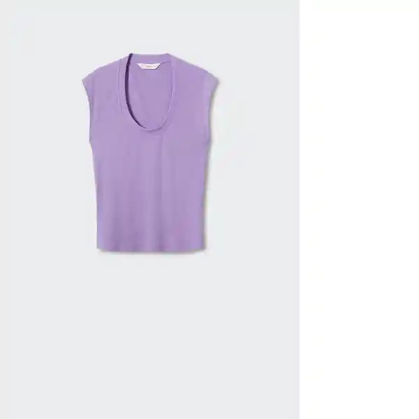 Camiseta Flipi Malva Talla L Mujer Mango