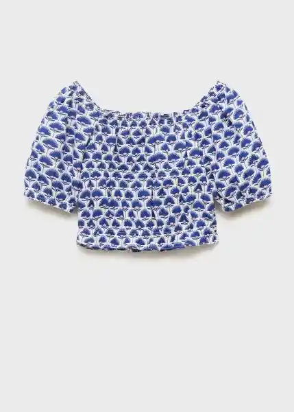 Blusa Kotao Azul Talla 13 Niñas Mango