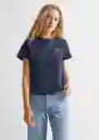 Camiseta Good Navy Talla 18 Teen Niñas Mango