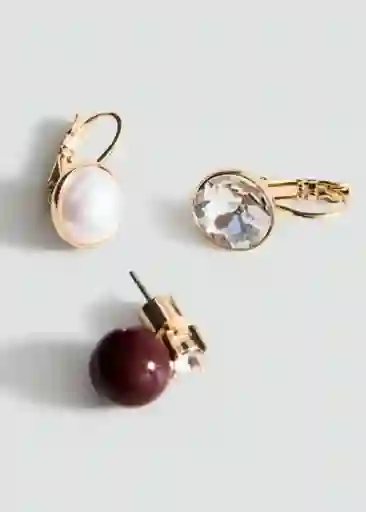 Pack Pendientes Lujan Oro Talla 99 Mujer Mango