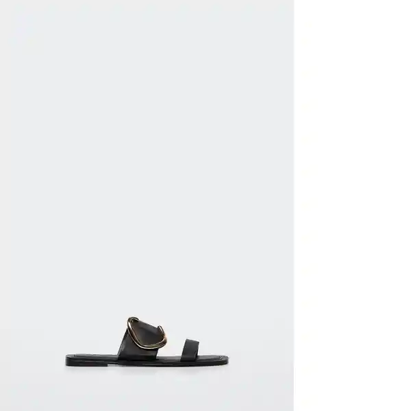 Sandalias Pierce Negro Talla 40 Mujer Mango