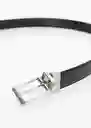 Cinturón Emili4 Negro Talla 90 Hombre Mango