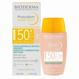 Bioderma Bloqueador Solar Photoderm Nude Touch Natural Spf 50+