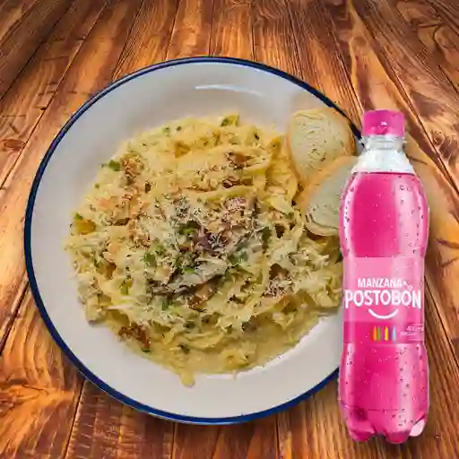 Pasta de la Casa y Gaseosa 400 ml