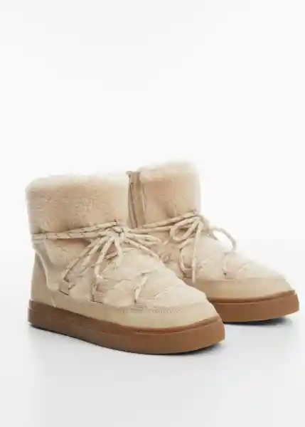 Botines Carla Crudo Talla 34 Niña Mango