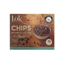 Lok Chips Chocolate Stevia 70% Cacao