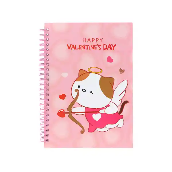 Cuaderno Pink Romance Argollado Serie Mini Family Rosa Miniso