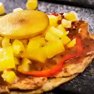 Arepa Cañón Salsa de Frutas