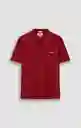 Camiseta Polo Hombre Rojo Talla L 802G082_ROJ191650 Americanino