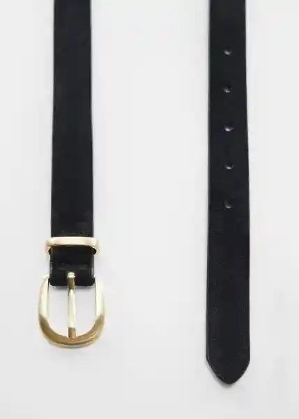 Cinturón Mayo Negro Talla M Mujer Mango