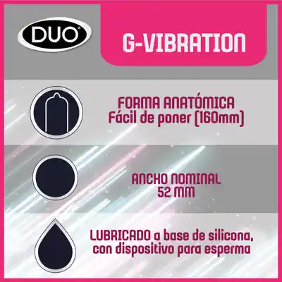 Duo Preservativo G-Vibration