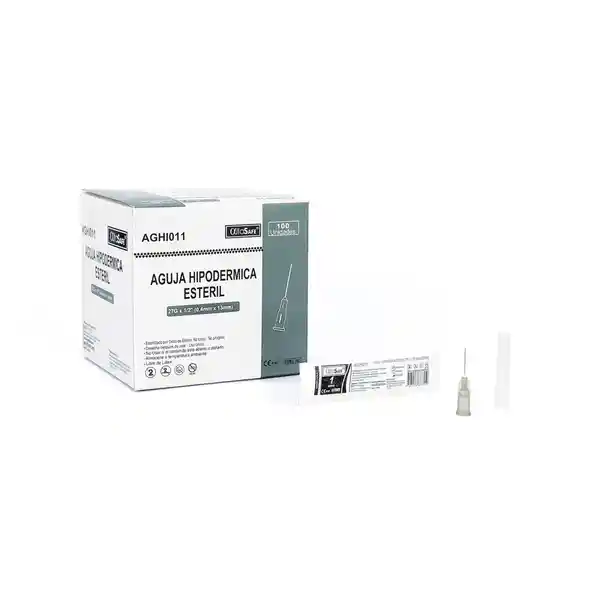   Alfa Safe  Aguja Hipodermic Desechable 1/2 