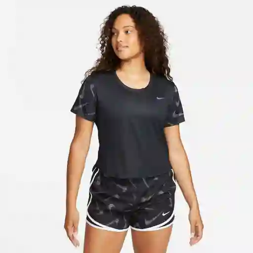 Nike Camiseta W Df Swoosh Aop Crop Negro T. L Ref: FB4681-010