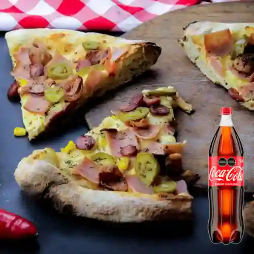 Combo Pizza Mexicana Mediana +Cocacola Orig 1.5l