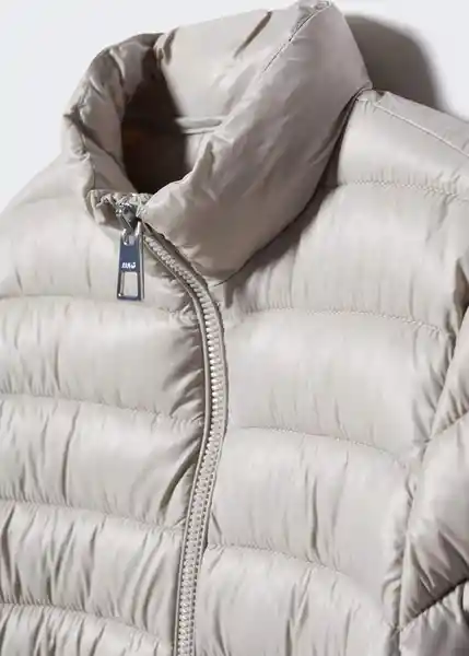 Abrigo Anorak Blandi Piedra Talla 18 Mujer Mango