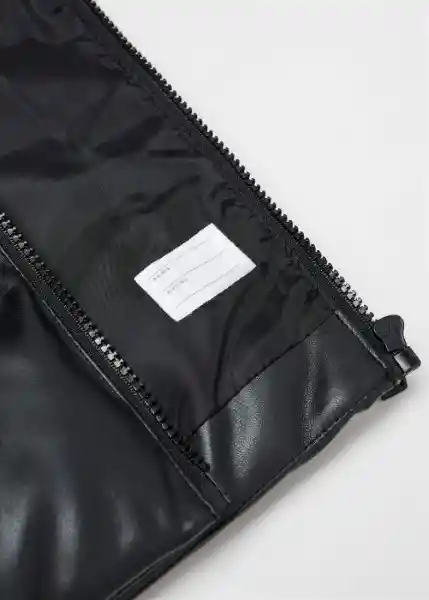 Abrigo Anorak Gina Negro Talla 12 Niña Mango