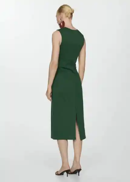 Vestido Fertina Verde Talla S Mujer Mango