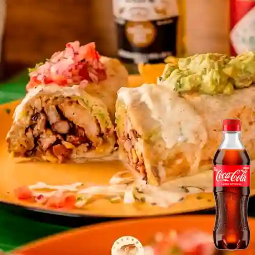 Combo Burros con Proteína + Coca Cola Original 400 ml