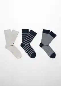 Calcetines Trira Navy Talla 42 Hombre Mango