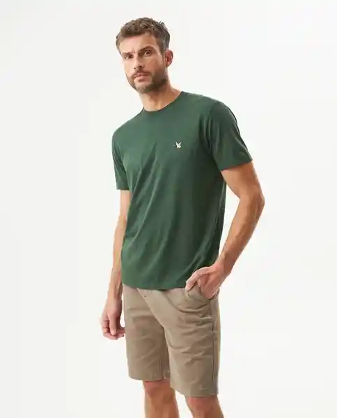 Camiseta Básica Verde Cordillera Ultraoscuro S Chevignon