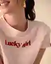 Camiseta Rosa Popurrí Claro Talla XL 601G016 Esprit