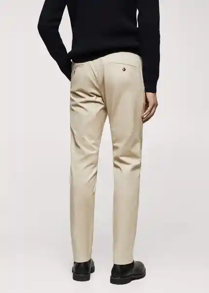 Pantalón Barna Beige Talla 40 Hombre Mango