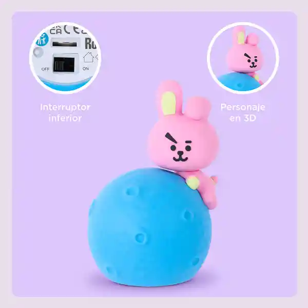 Lámpara de Noche Led Moon Rj Cooky Miniso