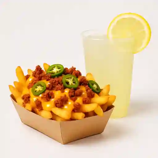 Bandeja Papa Chida y Limonada