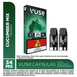 Vuse Go Líquido Para Vaporizador Pods Cucumber Fizz (34 mg)