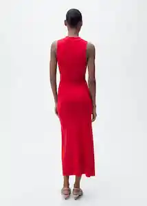 Vestido Moiso Rojo Talla S Mujer Mango