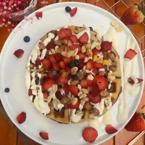 Waffle Yogurth Griego.