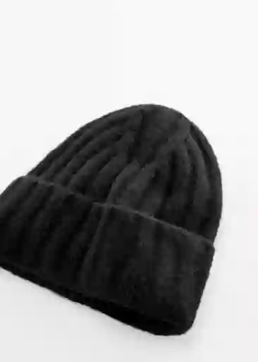 Gorro Rina Negro Talla 99 Mujer Mango