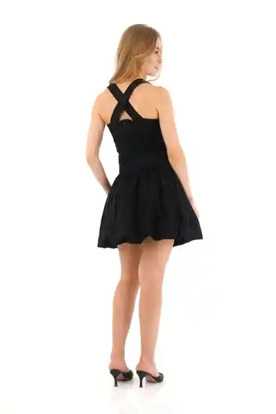 Vestido Corto Miuccia Negro Talla XS Mercedes Campuzano