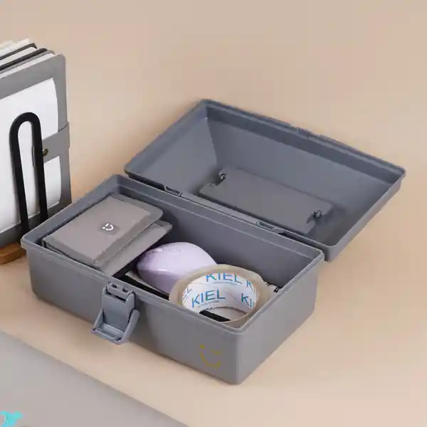 Organizador Portátil Serie Silver Gray Gris Oscuro Miniso