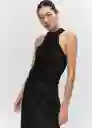 Top Hugo Negro Talla M Mujer Mango