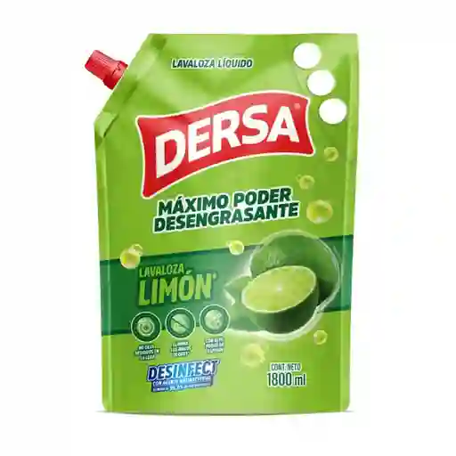 Lavaloza Líquido Desinfectante Limón Dersa Lavaloza Líquido Dersa