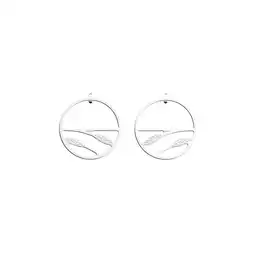 Les Georgettes Aretes Epis de Ble Hoop Plata 30 mm