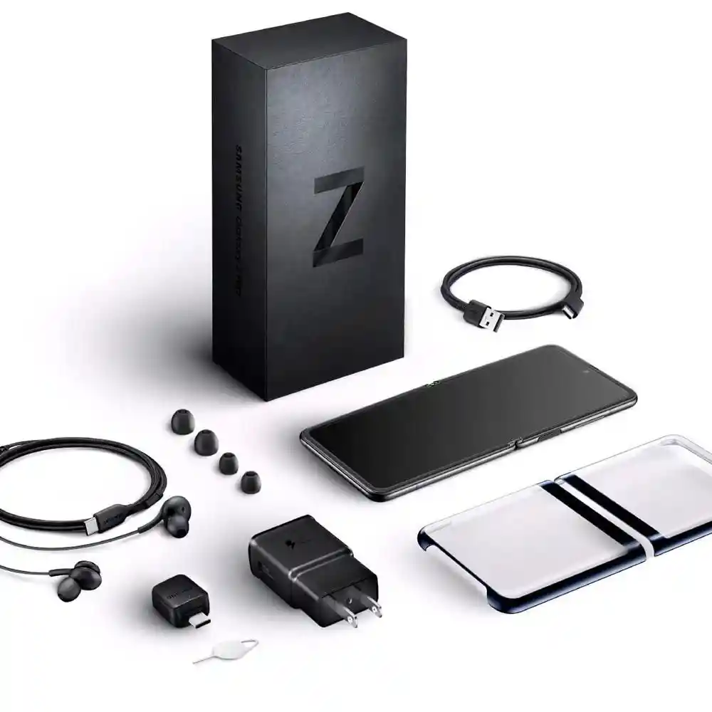  Celular Samsung Galaxy Z Flip 256Gb 8Gb Ram Negro 