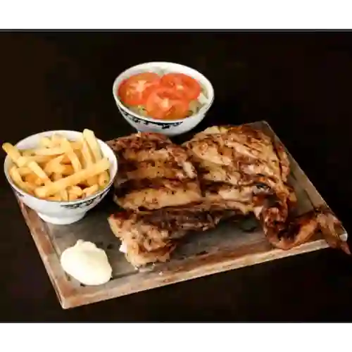 Medio Pollo Arabe Papa Francesa