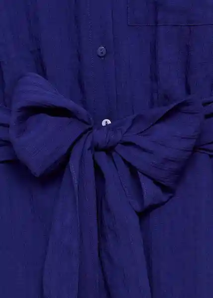 Vestido Sero Azul Talla XL Mujer Mango