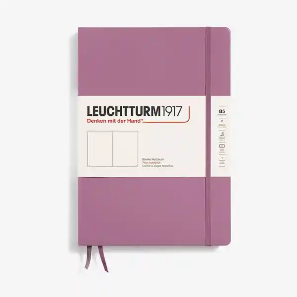 Leuchtturm1917 Cuaderno Grande Blanca Rosa Hc