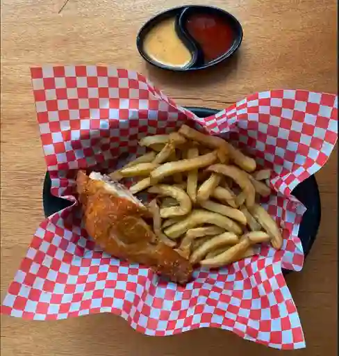1/8 de Pollo Broaster con Papas